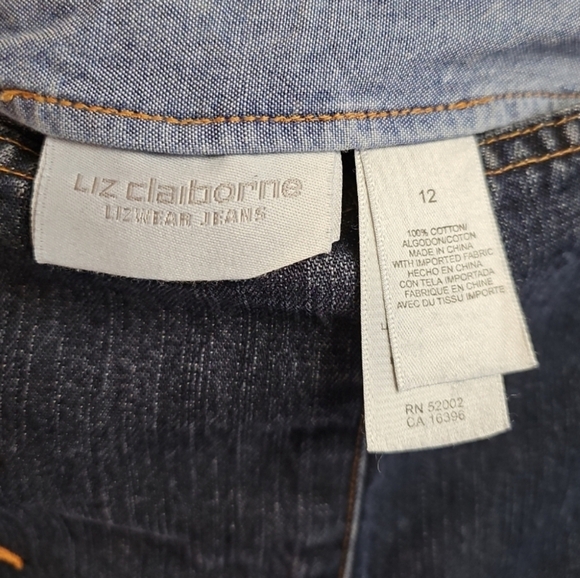 Wide Leg Jeans Y2K Style Size 12 Cotton 90s - Picture 4 of 6